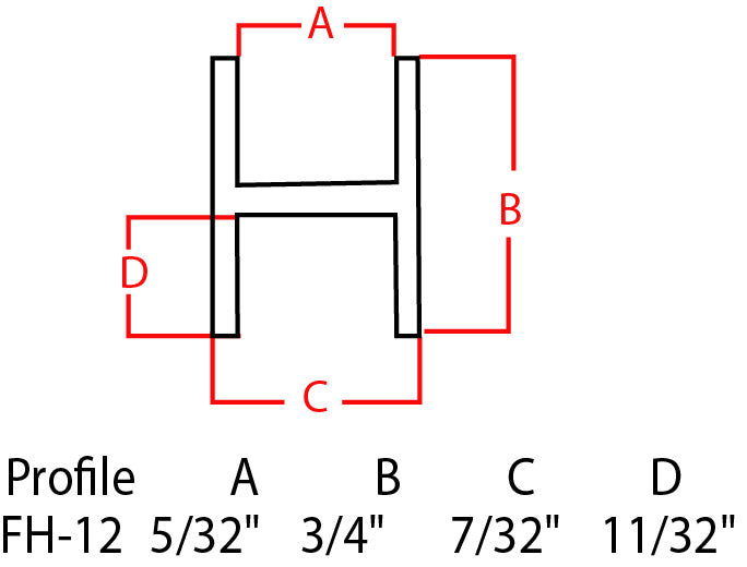 Lead Flat 3/4" H Came