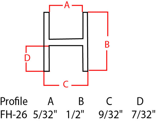 Lead Flat 1/2" H Came