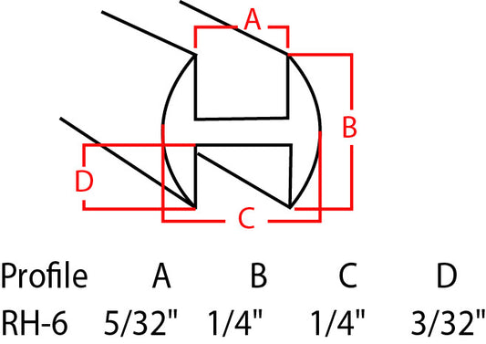 1/4" H ROUND LEAD
