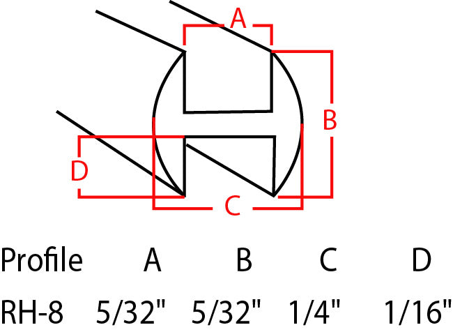 1/8" H Round Lead