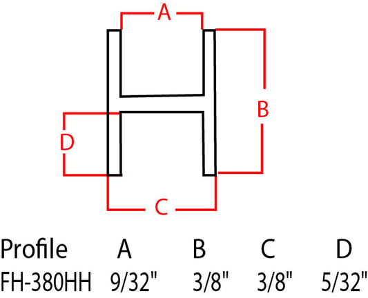 Lead Flat 3/8" H High Heart