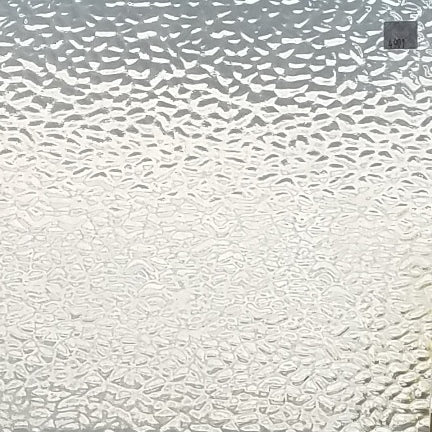 A square glass panel with a textured, hammered frosted pattern that diffuses light from top to bottom. A small gray square label with the number '141' is visible in the upper right corner.